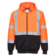 Load image into Gallery viewer, Hi-Vis Two-Tone Zipped Hoodie