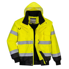 Load image into Gallery viewer, Hi-Vis Contrast Bomber Jacket
