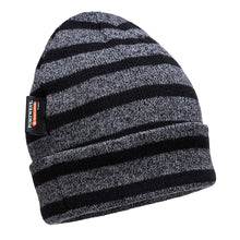 Load image into Gallery viewer, Striped Insulated Knit Cap, Insulatex Lined
