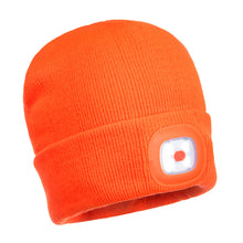 Load image into Gallery viewer, Rechargeable Twin LED Beanie
