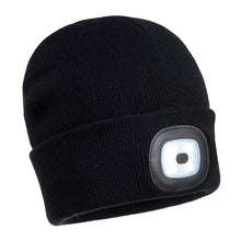 Load image into Gallery viewer, Beanie LED Head Light USB Rechargeable
