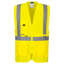 Load image into Gallery viewer, Hi-vis Executive Vest With Tablet Pocket
