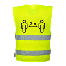 Load image into Gallery viewer, Hi-Vis Social Distancing Vest 2m
