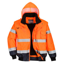 Load image into Gallery viewer, Hi-Vis Contrast Bomber Jacket
