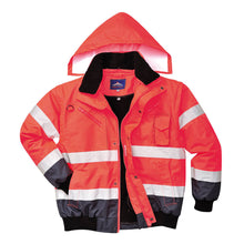 Load image into Gallery viewer, Hi-Vis Contrast Bomber Jacket
