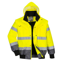 Load image into Gallery viewer, Hi-Vis Contrast Bomber Jacket
