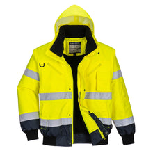 Load image into Gallery viewer, Hi-Vis Contrast Bomber Jacket
