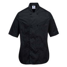 Load image into Gallery viewer, Rachel Ladies Short Sleeve Chefs Jacket
